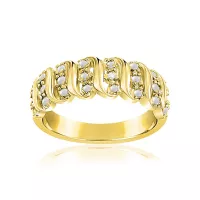 Original Lumineux Diamond Wavy Design Ring Available Online in Pakistan
