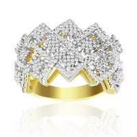 Original Lumineux Diamond Zigzag Band Ring Available Online in Pakistan