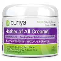 Puriya Cream For Eczema, Psoriasis, Rosacea, Dermatitis, Shingles and Rashes. Powerful 13-in-1 Natural Formula Provides Instant and Lasting Relief For Severely Dry, Cracked, Itchy, or Irritated Skin  