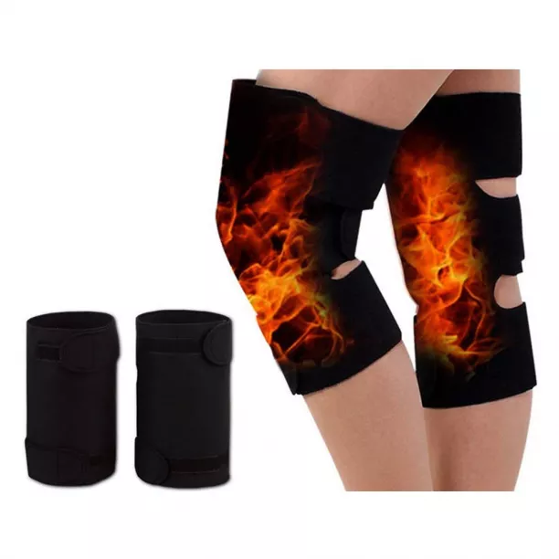 1 Pair Tourmaline Magnetic Therapy Orthopedic Knee Support Belt By Jer..