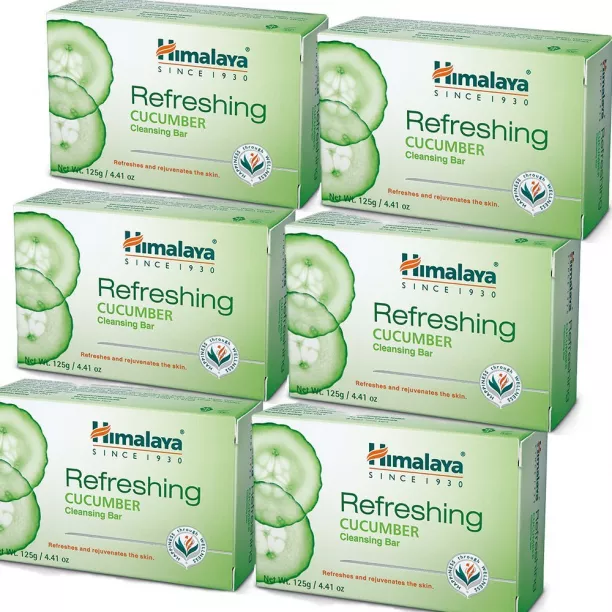 Himalaya Refreshing Cucumber Cleansing Bar, Face And Body Soap For Sof..