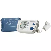 LifeSource Upper Arm Blood Pressure Monitor, Small Cuff for Thin Arms, Fits 6.3” – 9.4” (UA-767PSAC)