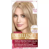 Loreal Paris Excellence Creme Permanent Hair Color, 8.5A Champagne Blonde, 100% Gray Coverage Hair Dy