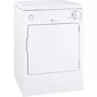 GE DSKP333ECWW Spacemaker 24" Portable Electric Dryer with 3.6 Cubic. Ft. Capacity