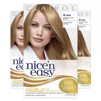 Clairol Nice'n Easy Original Permanent Hair Color, 8 Medium Blonde, 3 Count