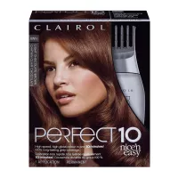 Clairol Nice'n Easy Perfect 10 Permanent Hair Color, 6WN Light Chocolate Brown, Pack of 1