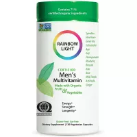 Rainbow Light Men's Multivitamin with Organic Fruits and Vegetables, 120 Capsules (Package May Vary)