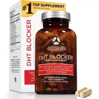 Advanced Trichology DHT Blocker with Immune Support - Hair Loss Supplements, High Potency Saw Palmetto, Green Tea & Probiotics, Gluten-Free, Vegetarian - 120-count Bottle - 90 Day Moneyback Guarantee