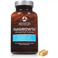 FoliGROWTH Ultimate Hair Nutraceutical – Get Thicker Hair, Reverse Diffuse Thinning Guaranteed - Gluten Free, Vegetarian, 3rd Party Tested - High Potency Biotin, Hair Loss Supplement, Hair and Nails