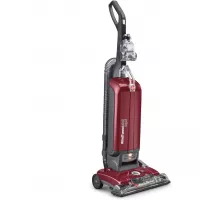 Hoover UH30600 WindTunnel Max Bagged Upright Vacuum Cleaner, with HEPA Media Filtration, 30ft. Power Cord, Red