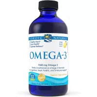 Nordic Naturals Omega-3, Lemon Flavor - 1560 mg Omega-3-8 oz - Fish Oil - EPA & DHA - Immune Support, Brain & Heart Health, Optimal Wellness - Non-GMO - 48 Servings