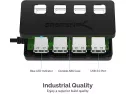 Buy Sabrent 4-port Usb 3.0 Hub With Individual Led Power Switches (hb-..