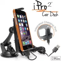 iPro2 MFI Approved Car Dock/Desk Dock/Mount/Holder/for iPhone Xs/XS MAX/X / 8/8 Plus / 7 with Integrated 2 Meter Lightning Connector