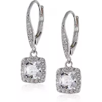 Anne Klein Flawless Cubic Zirconia Lever-Back Drop Earrings