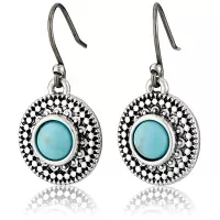 Lucky Brand Turquoise-Hued Drop Earrings