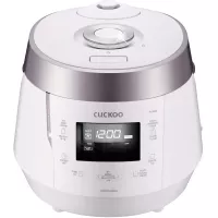 Cuckoo CRP-P1009SW 10 Cup Electric Heating Pressure Cooker & Warmer – 12 Built-in Programs, Glutinous (White), Mixed, Brown, GABA Rice, [1.8 liters]