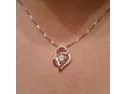 Alov Sterling Silver Heart-shaped Pendant Necklace With The Phrase &qu..