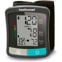 Blood Pressure Monitor for Wrist to Monitor Pulse, Heartbeat and Blood Pressure and includes Standard Wrist Cuff Size, Black