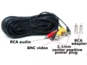 Videosecu 50ft Security Camera Bnc Audio Video Power Cable Pre-made All-in-one Extension Wire Cord With Bnc Rca Connectors For Cctv Surveillance Camera B3v