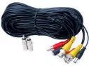 Videosecu 50ft Security Camera Bnc Audio Video Power Cable Pre-made All-in-one Extension Wire Cord With Bnc Rca Connectors For Cctv Surveillance Camera B3v