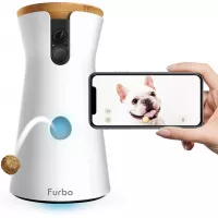Furbo Dog Camera: Treat Tossing, Full HD Wifi Pet Camera and 2-Way Audio, Designed for Dogs, Compatible with Alexa (As Seen on Ellen)