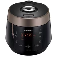 Cuckoo CRP-P0609S 6 cup Electric Heating Pressure Rice Cooker & Warmer – 12 built-in programs including Glutinous (white), Mixed, Brown, GABA and more, 10.10 x 11.60 x 14.20, Black