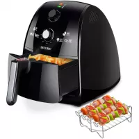 Secura Air Fryer 4.2Qt / 4.0L 1500-Watt Electric Hot XL Air Fryers Oven Oil Free Nonstick Cooker w/Additional Accessories, Recipes, BBQ Rack & Skewers for Frying, Roasting, Grilling, Baking