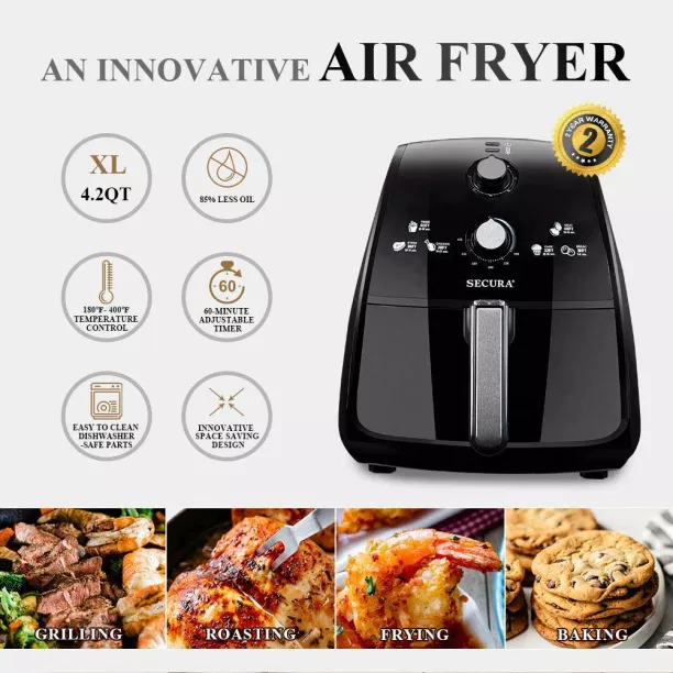 Secura air fryer top