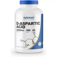 Nutricost D-Aspartic Acid (DAA) Capsules 3000mg Per Serving (180 Capsules) - Non-GMO