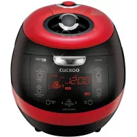 Cuckoo CRP-HZ0683FR Multifunctional and Programmable Electric Induction Heating Pressure Rice Cooker, Fuzzy Logic and Intelligent Cooking Algorithm – 6 Cups, Red