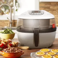 Ensue Premium Electric Air Fryer Oil-free Fry Cooker No Oil Digital Temperature Timer Control Stir Function, 1700 Watts, 6.3QT