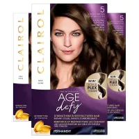 Clairol Age Defy Permanent Hair Color, 5 Medium Brown, 1 Count