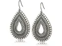 Lucky Brand Womens Blue Moon Tribal Tear Drop Earrings