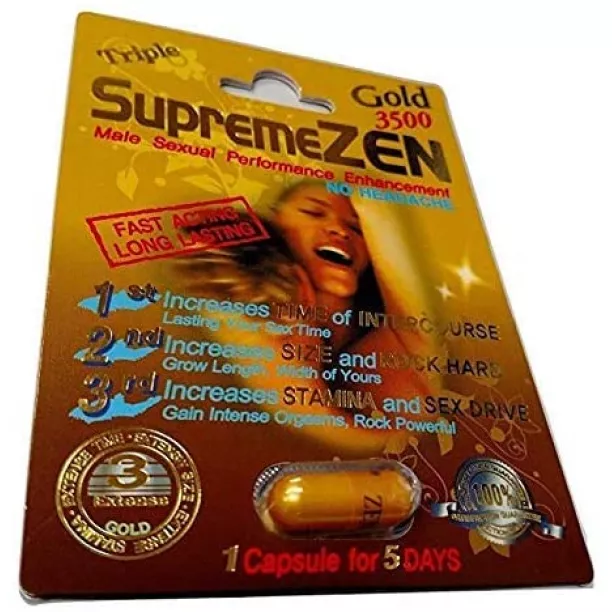 Supremezen Gold Male Enhancement Pills #1 Energy Boosting Sex Pills