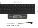 Buy Arteck 2.4g Wireless Keyboard Stainless Steel Ultra Slim Full Size..