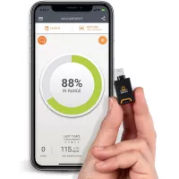 Dario Blood Glucose Monitor Kit Test Your Blood Sugar Levels and Estimate A1c. Kit Includes: Glucose-Meter with 25 Strips,10 Sterile lancets and 10 Disposable Covers (iPhone)