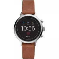 vcFossil Women's Gen 4 Venture HR Stainless Steel Touchscreen Smartwatch with Heart Rate, GPS, NFC, and Smartphone Notifications