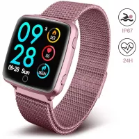 TECKEPIC Fitness Tracker, IP67 Waterproof Activity Tracker with Magnetic Wristband, 24H Real-Time Heart Rate Monitor, Pedometer, Blood Pressure and Sleep Monitor for Women, Men and Kids