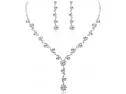 Udalyn - Conjunto De Joyas Para Dama De Honor Para Mujer, Collar Y Pendientes Para Boda Con Pulsera De Cristal