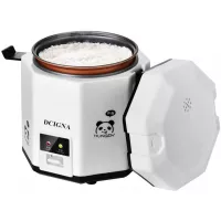 DCIGNA 1.2L Mini Rice Cooker, Electric Lunch Box, Travel Rice Cooker Small, Removable Non-stick Pot, Keep Warm Function, Suitable For 1-2 People - For Cooking Soup, Rice, Stews, Grains & Oatmeal (White)