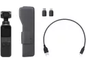 Dji Osmo Pocket - Handheld 3-axis Gimbal Stabilizer With Integrated Camera 12 Mp 1/2.3” Cmos 4k Video, Attachable To Smartphone, Android, Iphone, Black