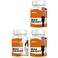 Zemaica Healthcare Max Height Growth- Ayurvedic Medicine - Women/Men 90 Capsule Pack of 3