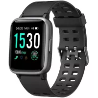 YAMAY Smart Watch for Android and iOS Phone IP68 Waterproof, Fitness Tracker Watch with Heart Rate Monitor Step Sleep Tracker, Smartwatch Compatible with iPhone Samsung, Watch for Men Women