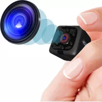 Mini Spy Camera 1080P Hidden Camera - HD Small Portable Security Camera with Night Vision and Motion Detection - Hidden Security Camera for Home and Office - Hidden Spy Camera - Built-in Battery
