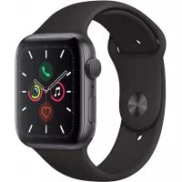 Apple Watch Series 5 (GPS, 44mm) - Space Gray Aluminum Case with Black Sport Band