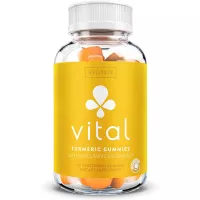 Vital Turmeric Gummies with Curcumin C3 Complex - First Gummy with Curcumin C3 - Turmeric Curcumin with Ginger for Joint and Inflammation Support - Tasty Alternative to Tumeric Capsules