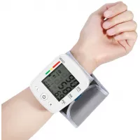 CK-W355 Wrist Blood Pressure Monitor Tonometer LCD Digital Display Automatic Blood Pressure Meter Household Use Easy-Wrap Cuff