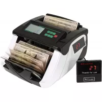 MASMARS Money Counter Machine with 3 Small Size Displays and Alarm System