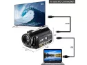Ordro Ac3 Video Camera 4k Camcorder Wifi Ultra Hd Vlog Camera 3.1'' Ips Screen Digital Zoom 1080p 60fps Night Vision With Microphone,wide Angle Lens, 2 Batteries,handle