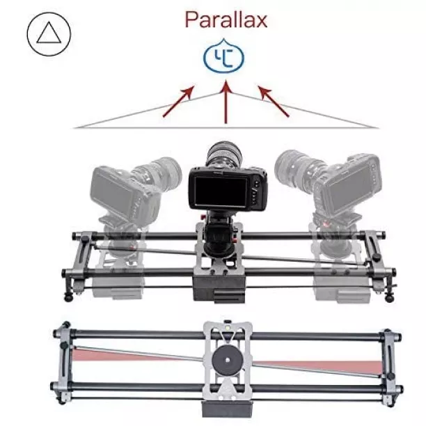 YC Onion Motorized Camera Slider Dolly Track Motion Rail Carbon Fiber Bluetooth App for Time Lapse Video Parallax Panorama Panoramic Shot 31.5/80cm 
